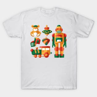 Hand drawn christmas toys T-Shirt